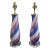Dino Martens for Toso Filigrana Swirl Murano Lamps - A Pair For Sale