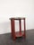 Art Deco Red Lacquered Side Table with Glass Top, 1930s For Sale - Image 3 of 7