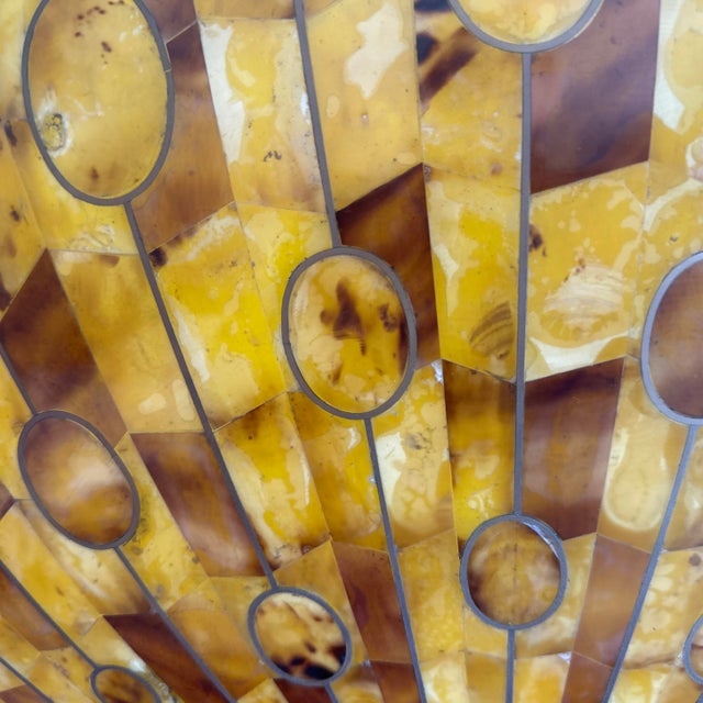 Late 20th Century Late 20th Century Maitland-Smith Tessellated Penshell Peacock Lamp For Sale - Image 5 of 10