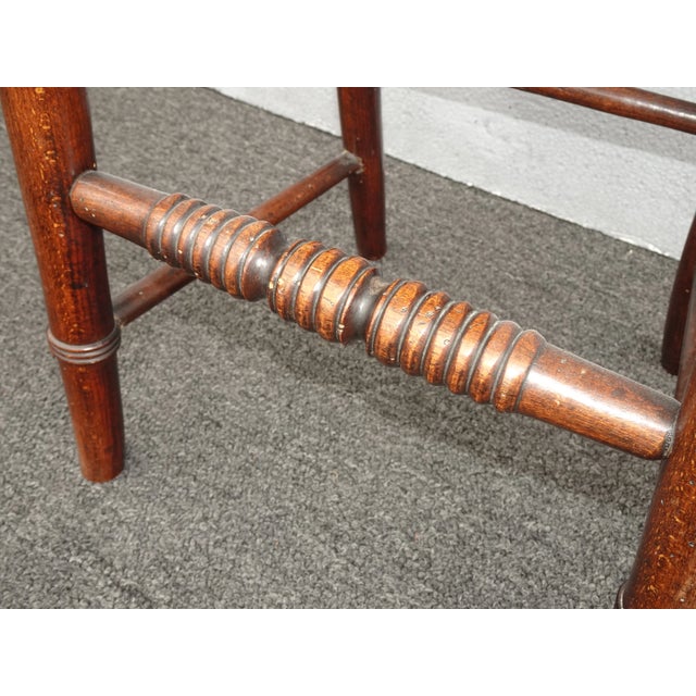 Antique Barstool Cane Childs High Chair ~ French Farm House Chic For Sale - Image 12 of 12