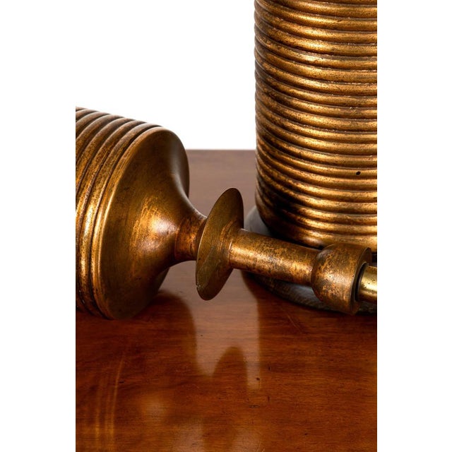 Gilt Table Lamps, Set of 2 For Sale - Image 6 of 11