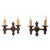 Spanish Style Double Wall Sconces in Turned Beech, France, 1940s, Set of 2 For Sale - Image 9 of 9
