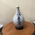 Antique Japanese Tokkuri (Sake Long Neck Bottle) W/ Blue Underglaze Calligraphy on Wood Base For Sale - Image 9 of 12