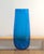 Mid-Century Modern Blenko Persian Blue Crackle Glass Vase For Sale - Image 3 of 8