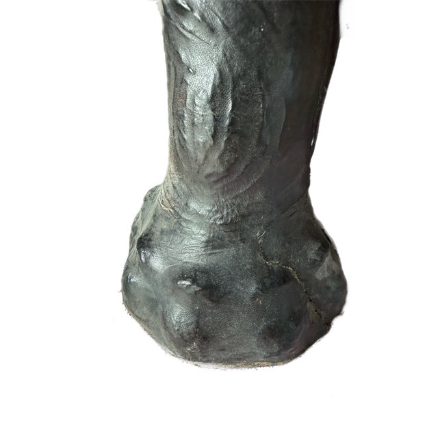 Monumental 47” Vintage Leather Elephant Sculpture – Distressed For Sale - Image 16 of 16