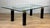 Mid-Century Modern Vintage Art Deco Column Black Lucite & Brass Rectangular Coffee Table For Sale - Image 3 of 9