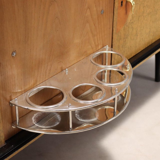 Wood Sideboard with Bar Function, 1940s For Sale - Image 7 of 12