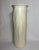 Cream Haeger 20” Tall Column Vase Relief Foliage Leaves For Sale - Image 8 of 10