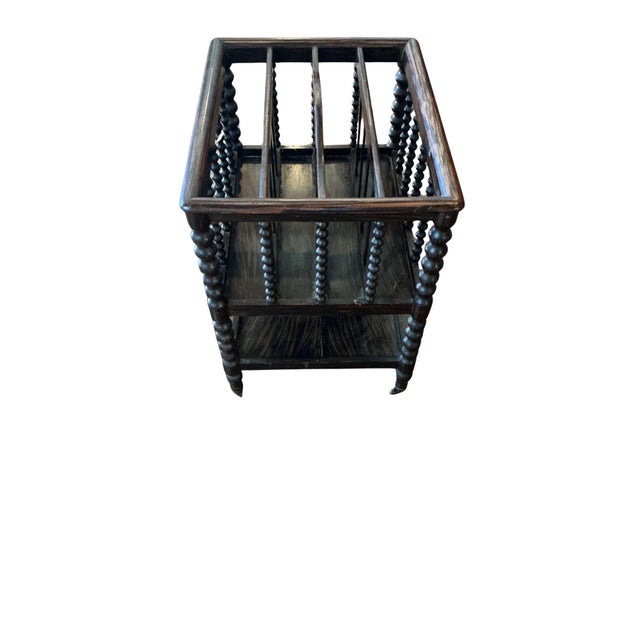 Antique Mahogany Newspaper or Magazine Rack For Sale - Image 6 of 6