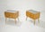 Mid-Century Modern Curved Light Wood Bedside Tables, Italy, 1950s, Set of 2 For Sale - Image 11 of 18