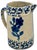 This Really is a Great Looking and Very Unusual Antique American Blue Sponge Ware Decorated Stoneware Milk Pitcher. Circa...