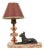 French Art Deco Table Lamp in Pink Marble Glass, 1930s For Sale