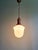 Art Deco Pendant Light in Molded White Pressed Glass, 1920s-1930s For Sale - Image 4 of 15