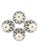Set of 4 Bat Trang Vietnamese Ceramic Multipurpose Bowls With Blue Hand Painted Leaf Vine Motif For Sale - Image 10 of 11