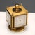Goldenrod Table Clock in Gold-Plated Brass For Sale - Image 8 of 10