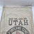 An authentic antique Union Portland Cement Co. canvas cement sack from Devil's Slide, Utah, dating to the 1920s–1930s....