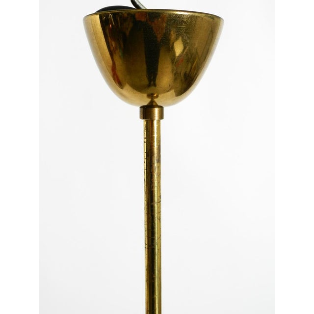Mid-Century Modern Brass Height-Adjustable Pendant Lamp, 1950s For Sale - Image 18 of 18