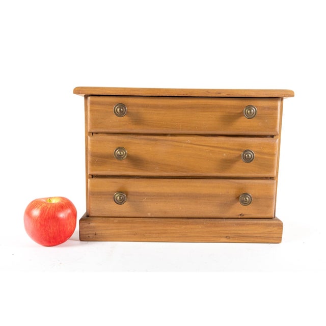 Vintage Salesman Sample Maple Chest of Drawers For Sale - Image 4 of 9