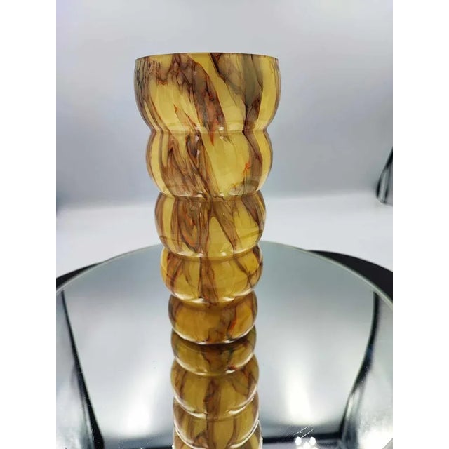 Glass Art Deco Vase in Opal by Henri Heemskerk, 1920s For Sale - Image 7 of 7