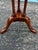 Brown Late 20th Century Baker Furniture Historic Charleston Queen Anne Mahogany and Burl Wood Tea Table For Sale - Image 8 of 9