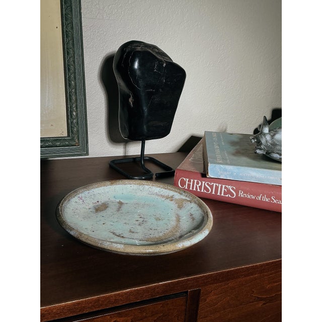 Mid 20th Century Mid 20th Century Petrified Wood Specimen on Metal Stand – Natural Stone Display – 10.5” H For Sale - Image 5 of 11