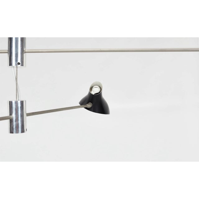 Chrome David Weeks Studio Ceiling Fixture Bottle Teired Pendant 407 Chandelier For Sale - Image 8 of 12