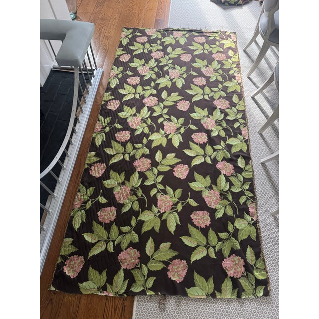 Vintage Hydrangea Trail Brown Performance Fabric by Summer Classics For Sale - Image 9 of 10