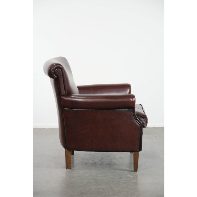 Club Chair in Sheepskin Leather For Sale - Image 3 of 16