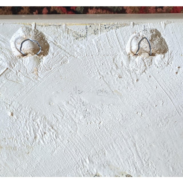 Vintage White Plaster French Rocaille Shell Decorative Wall Bracket For Sale - Image 9 of 9