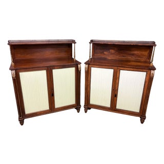 Regency Rosewood Side Cabinets, 1810, Set of 2 For Sale