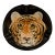 Stunning Vintage Mid-Century Italian Tiger Face Pottery Ashtray Catchall - Collectible Ceramic Dish For Sale