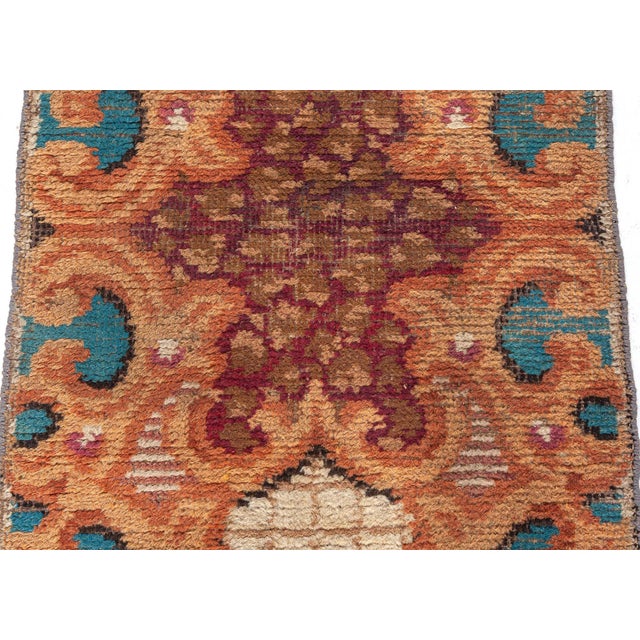 Textile Antique European Fragment Botanical Rug Doris Leslie Blau For Sale - Image 7 of 8