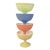 Vintage 1940s Hazel-Atlas "Moderntone" Platonite Pastel Footed Sherbet Dishes - Set of 4 For Sale