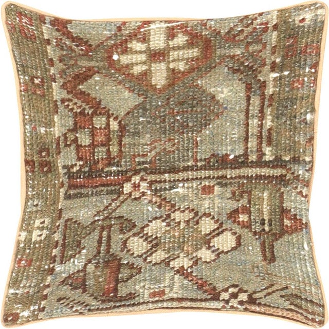 Vintage Persian Mahal Pillow. Hand woven in the Mahal region of Iran. 522094