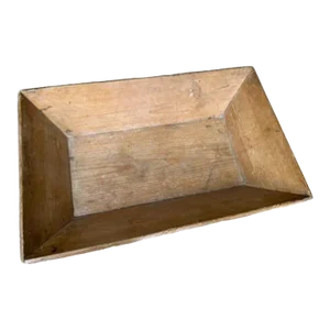 Early 1900s Pine Box Wood Dough Bowl