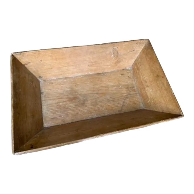 Early 1900s Pine Wood Dough Bowl For Sale