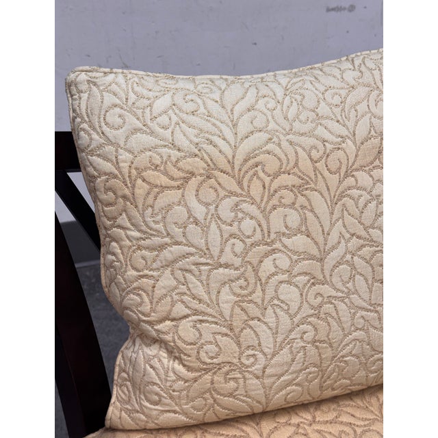 Barbara Barry for Baker Furniture Double X Arm Chair For Sale - Image 10 of 12