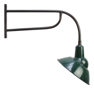 French Iron and Green Enamel Street Light from Sammode, France