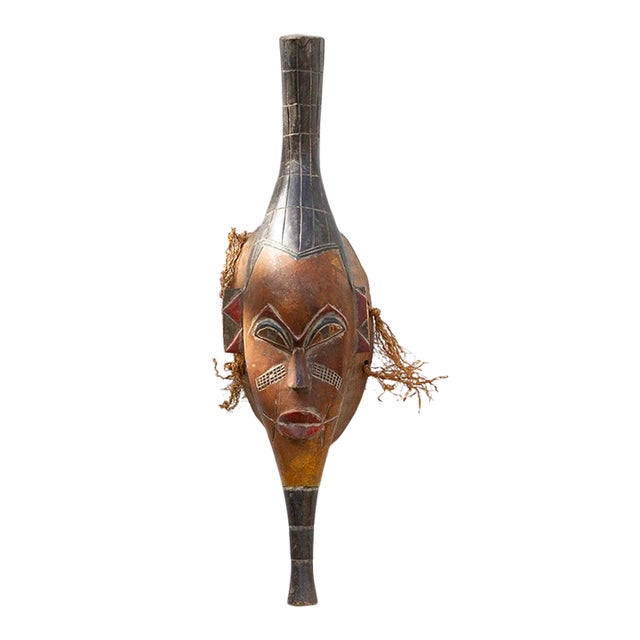 Elongated Spirit of the Dance Baule Mask For Sale