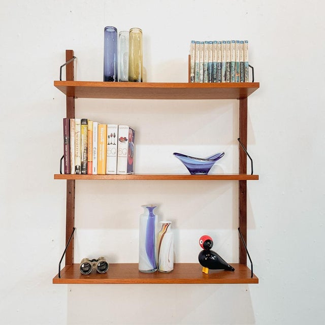 1960s One Bay Teak Wall Unit from Poul Cadovius, 1960s, Set of 5 For Sale - Image 5 of 8