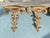 French Vintage Golden Architectural Brackets -Wall Shelf -2 For Sale - Image 3 of 3