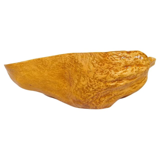 Large Swedish Folk Art Grain Birch Bowl, 1962 For Sale - Image 11 of 11