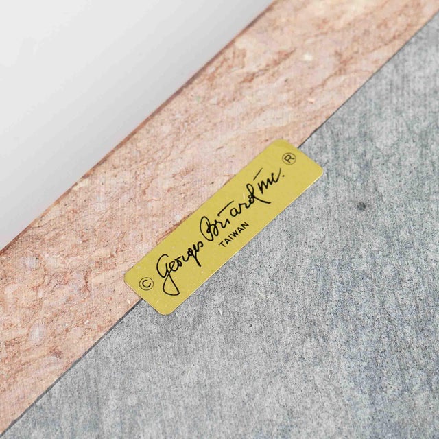 Vintage Georges Briard Triangular Marble Cheese Board & Knife For Sale - Image 13 of 14