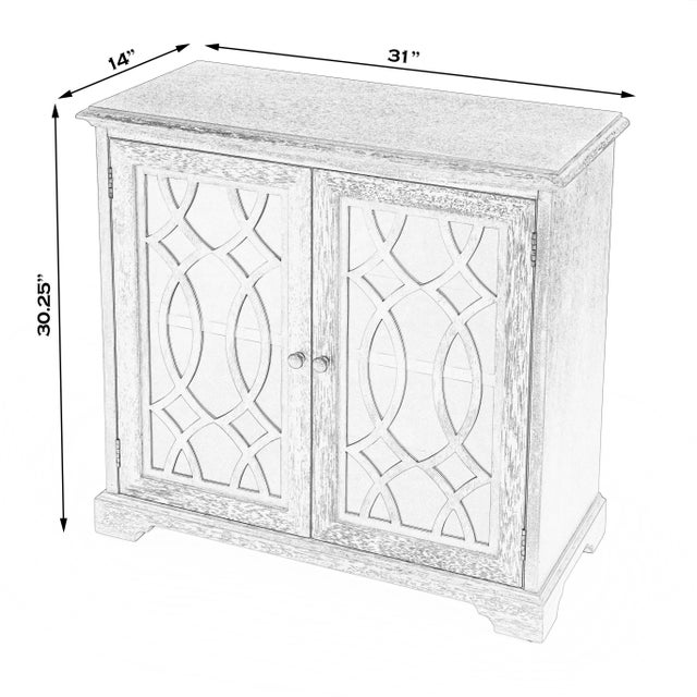 The perfect addition to your entryway, living room, or hallway. This traditional farmhouse style accent cabinet offers...