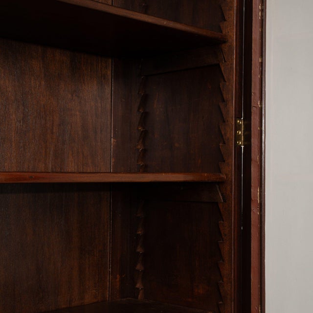 19th Century 19th Century France Rich Mahogany Glazed Mahogany Bookcase Cabinet For Sale - Image 5 of 11