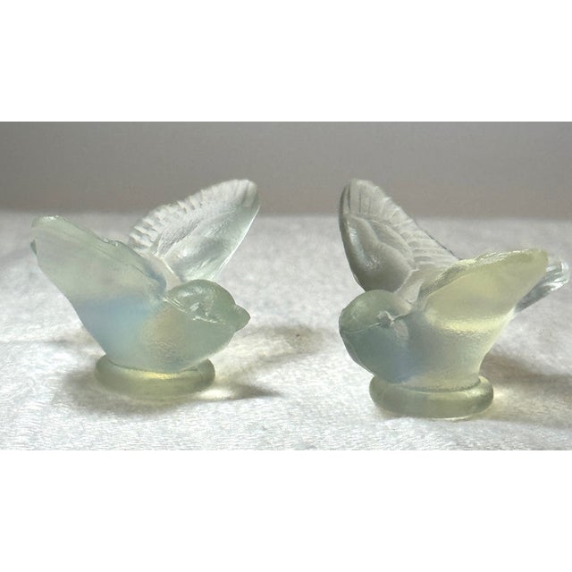 Circa 1930s Vintage Sabino Paris France Butterfly, Swan and 2 Mini Birds Opalescent Figures, Signed- 4 Pieces For Sale - Image 11 of 12