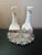 English Gorgeous Pair of Aynsley Bone China England Hand Painted Vases For Sale - Image 3 of 6