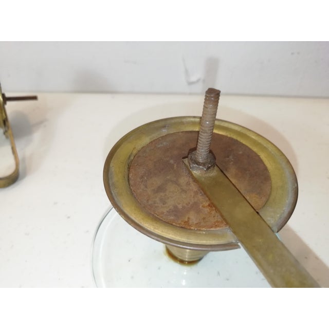 Vintage Italian Glass and Brass Coat Rack from Fontana Arte, 1950s, Set of 4 For Sale - Image 10 of 12