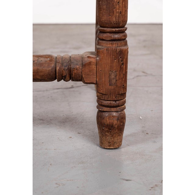 Mid 20th Century Set of 6 Spanish Revival Rustic Carved Oak Dining Chairs For Sale In Houston - Image 6 of 8
