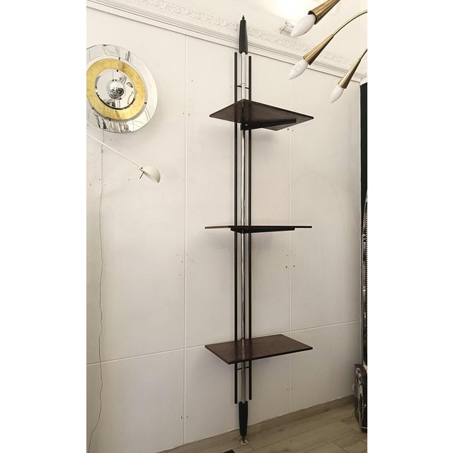 Floor to Ceiling Bookshelf by Carlo Hauner and Martin Eisler for Forma, Italy, 1960s For Sale - Image 6 of 8